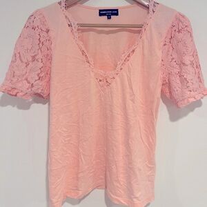 Generation Love Blush Lace Sleeve Blouse
